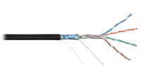 Кабель NIKOLAN F/UTP, 4 пары, Кат.5e, 24 AWG,внешний, PE, 305м/100м 