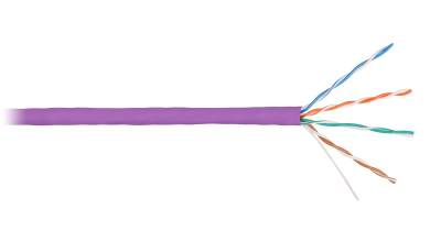 Кабель NIKOLAN U/UTP, 4 пары, Кат.5e, 24 AWG, внутренний, LSZH, 305м/100м, где xx-цвет 